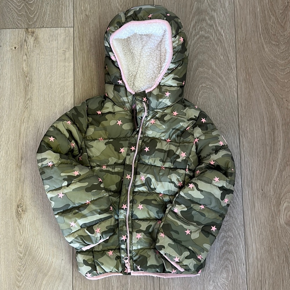 Gap Kids Girls Sherpa Lined Jacket